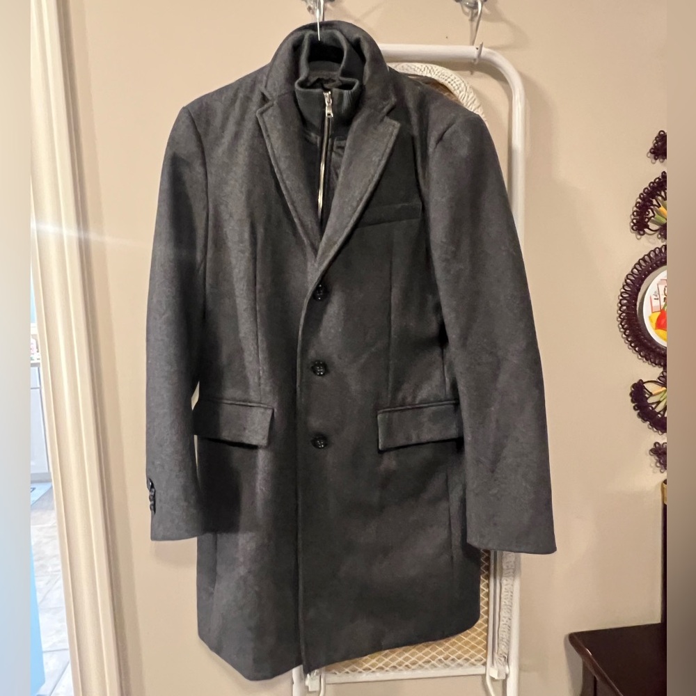 Banana Republic Charcoal Trench Coat